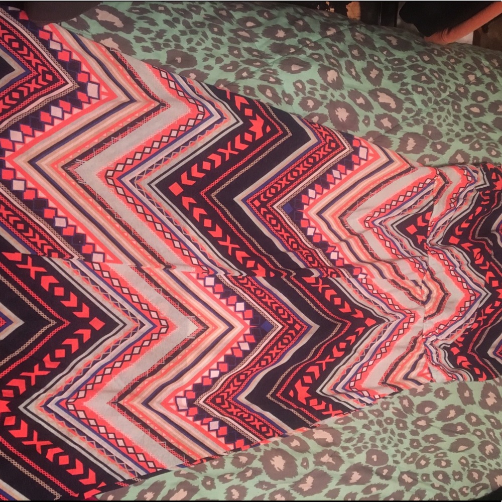 Tribal Print Maxi Dress XL